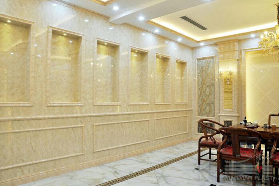کار شده مرمرپلاست در سالنها