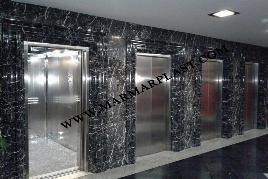 نمونه کار شده راهرو اسانسور